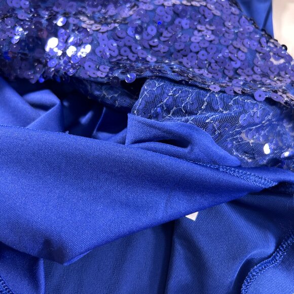 George Sparkly Blue Sequin Tank Top Size XXL Dressy Holiday Shell Party New - Picture 5 of 8